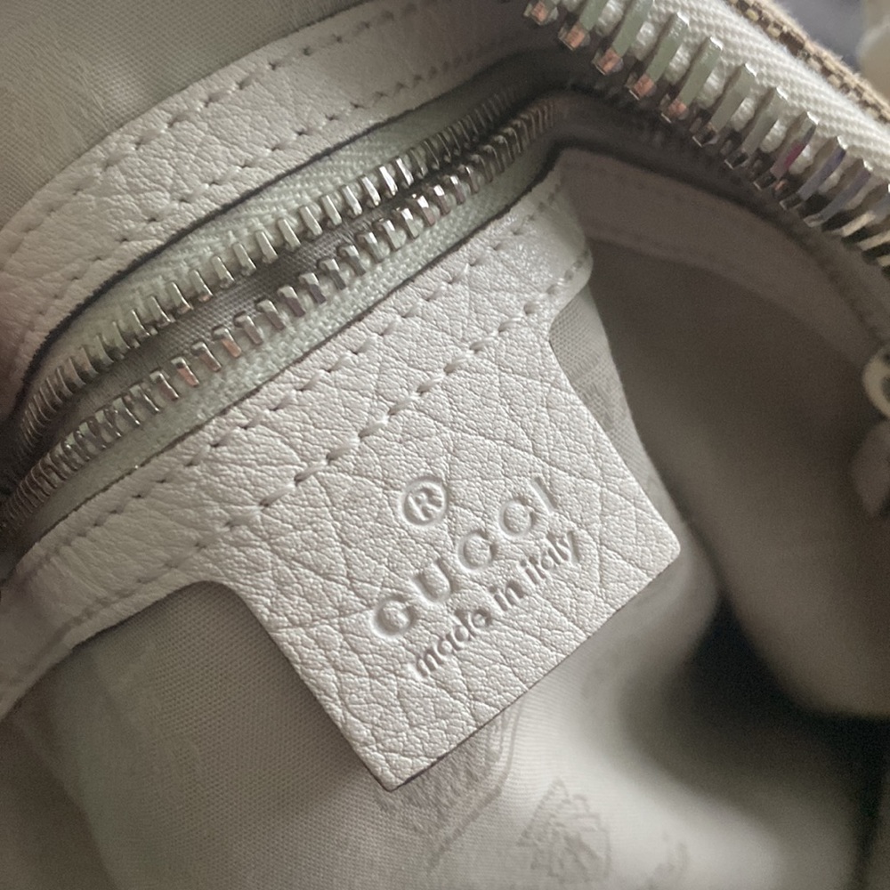 Gucci Beige and White Tote Bag - Picture 8 of 9